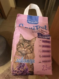 Наповнювач бентонітовий Sani Pet 5 кг середній з лавандою фото від покупців 6