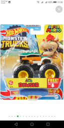 Базовая коллекционная машинка-внедорожник Hot Wheels серии Monster Trucks 1:64, в ассортименте 1 шт (FYJ44) фото от покупателей 10