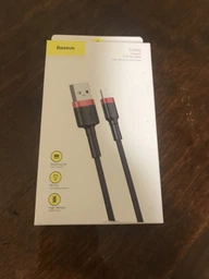 Кабель Baseus Cafule Cable Lightning – USB 1.0 м 2 A Black (CALKLF-BG1)