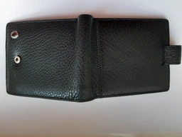 Чоловічий гаманець з натуральної шкіри ST Leather Чорний (bg183fash11)