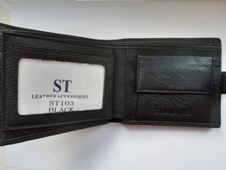 Чоловічий гаманець з натуральної шкіри ST Leather Чорний (bg183fash11) фото від покупців 2