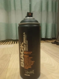 Нитро краска-спрей Montana Black 9001 Black (Черный матовый) 400 мл фото от покупателей 1