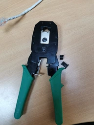 Набір мережевика обтиск тестер 100 конектор rj45 MHZ фото від покупців 1