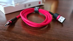 Кабель Baseus cafule Cable USB For Type-C 2A 3m Black+Red фото від покупців 3