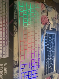 Клавіатура дротова Vinga KB410 USB White