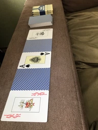Карты игральные Duke Texas Hold'em, пластик, 54 листа 9.3х6.6х1.8 см Синие (DN30766BL) фото от покупателей 6