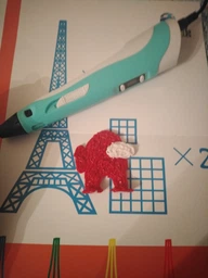 3D-ручка 3D Pen Blue с Эко Пластиком PLA (9 метров) и Трафаретами фото от покупателей 4