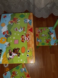Дитячий столик BabyTable Малюки з 2 стільцями фото від покупців 2