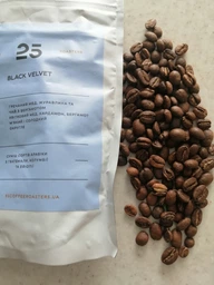 Кава в зернах 25 Coffee Roasters суміш арабік Black Velvet 250г