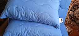 Набор антиаллергенный MirSon EcoSilk Супер Теплый №1662 Eco Light Blue (одеяло + подушки 50х70 среднии) (2200002654975) фото от покупателей 10