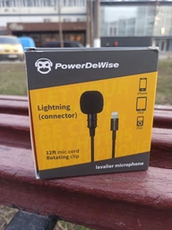 Петличный микрофон PowerDeWise с Lightning штекером для записи на iPhone (581049) фото от покупателей 3