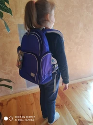 Рюкзак напівкаркасний шкільний Kite Education Smart 38 x 28 x 15 см 16-25 л Синій (K19-702M-3) фото від покупців 8
