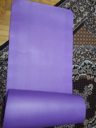 Коврик для йоги и фитнеса NBR (йога мат, каремат спортивный) OSPORT Mat Pro 1см (FI-0075) Фиолетовый фото от покупателей 3