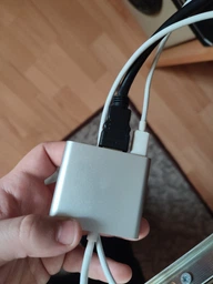 Адаптер-преобразователь Cablexpert USB Type-C multi-adapter Silver (A-CM-HDMIF-02-SV) фото от покупателей 8