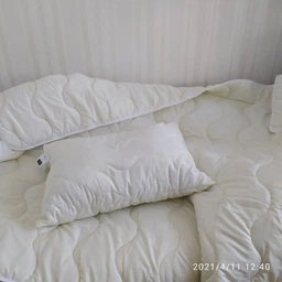 Набор антиаллергенный EcoSilk Супер Теплый №1659 Eco Light Krem (одеяло + подушка 50х70 средняя) (2200002654951) фото от покупателей 3