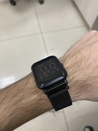 Ремешок для Amazfit BIP | Bip Lite | Bip U / Pro/ Mini | GTS | GTS 2 /3 | Gtr 42mm миланская петля 20мм Milanese loop Браслет Черный BeWatch (1010201) фото от покупателей 9