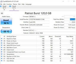 Накопичувач SSD 240GB Patriot Burst 2.5" SATAIII 3D TLC (PBU240GS25SSDR) фото від покупців 12