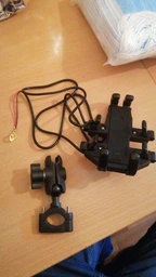 Тримач кріплення телефону Motorace на кермо дзеркало для ендуро мотоцикла з USB зярядкою 2А