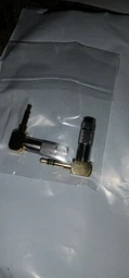 Переходник (штекер) металлический 90° под пайку 3.5 мм Jack TRS Alitek Gold/Silver (48376)