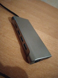 USB хаб Type C 8 в 1 HDMI USB Hub 3x3.0 Ethernet LAN RJ 45 USB SD TF Card Reader USB C перехідник USB-C PAVLYSH P4 фото від покупців 10