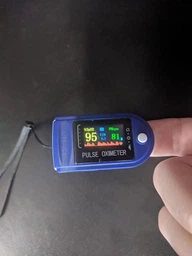 Пульсоксиметр оксиметр на палец пульсометр Pulse Oximeter Jziki JZK-302 Синий с Батарейками фото от покупателей 4