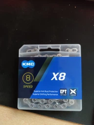Цепь велосипедная KMC X8EPT 1/2x3/32x116L EPT 8 ск. Серебристая (00852) фото от покупателей 1