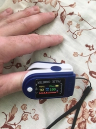 Пульсоксиметр на палец измерения кислорода в крови оксиметр Pulse Oximeter PAVLYSH JZK LK88 P-01 пульсометр електронный фото від покупців 2