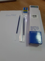 Набор стержней гелевых 12 шт Buromax 0.5 мм 130 мм Синий (BM.8380-02)