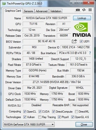 Видеокарта MSI PCI-Ex GeForce GTX 1660 Super Gaming X 6GB GDDR6 (192bit) (1830/14000) (HDMI, 3 x DisplayPort) (GTX 1660 SUPER GAMING X) фото от покупателей 7