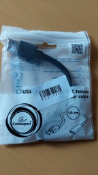 Адаптер Cablexpert USB - USB Type-C V 3.0 (M/F), 0.1 м, чорний (A-USB3-AMCF-01) фото від покупців 1