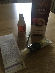 Крем-краска для бровей Delia cosmetics с маслом арганы 4.0 Коричневый 15 мл (5906750815930) фото от покупателей 3