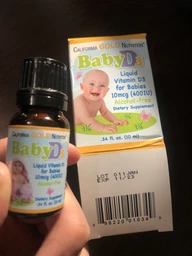 Рідкий вітамін D3 для малюків California GOLD Nutrition, Baby D3, в краплях, 10 мкг (400 МО), 10 мл фото от покупателей 2