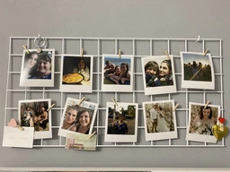 Мудборд Rey доска желаний 60х30 см, Mood board органайзер для заметок, настенная металическая сетка, для визуализации желаний, белый