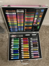Набір для малювання 128 предметів у валізці Космонавт UFT Art Set Metal Blue (4820176292049) фото від покупців 12