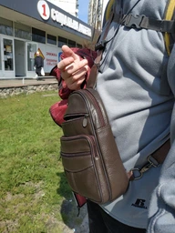 Чоловіча шкіряна сумка Vintage 17,5х26,5х5 см (sum0012298) фото від покупців 1