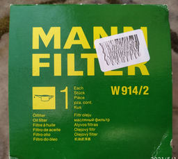 Отзывы о Фильтр масляный MANN W 914/2 | ROZETKA