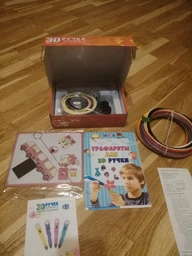 3D-ручка 3D Pen Blue с Набором Эко Пластика PLA (69 метров) 12 разных цветов и Трафаретами фото от покупателей 18