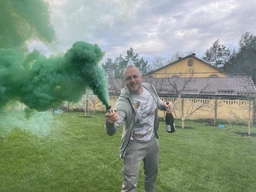 Кольоровий дим (димова шашка 30 сек.) для фотосесій, колір - зелений