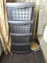 Пластиковий комод "R-plastic" (34 * 40 * 86см), коричневий фото від покупців 12