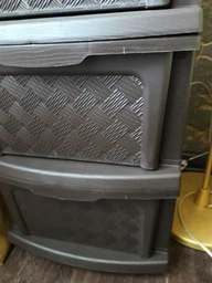 Пластиковий комод "R-plastic" (34 * 40 * 86см), коричневий фото від покупців 10
