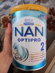 Детская смесь молочная сухая Nestle NAN 2 Optipro с олигосахаридом 2'FL для детей от 6 месяцев 400 г (7613032477493)