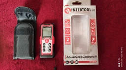 Дальномер лазерный INTERTOOL MT-3075 50 м, откидная ножка фото от покупателей 1