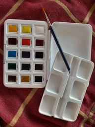 Набір акварельних фарб VAN GOGH Pocket box 12 кольорів 2,5 мл кювети + 3 БЕЗКОШТОВНО (20808632) фото від покупців 2