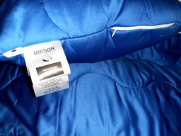Набор Шерстяный MirSon Супер Теплый №1676 Eco Light Blue (одеяло + подушка 50х70 средняя) (2200002656559) фото от покупателей 3