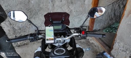 Металлический держатель крепление телефона Motorace для мотоцикла на руль зеркало универсальный до 6.5" c USB QC 3.0 фото от покупателей 2