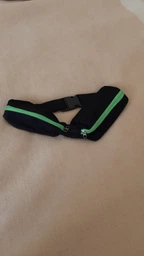 Спортивна Сумка поясна , сумка для бігу чохол Runbag зелена на два кармана світлоотражаюча що не промокае фото от покупателей 1