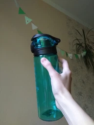 Пляшка для води Ardesto Big things 700 мл зелена пластик AR2206PG фото від покупців 16