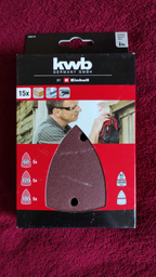 Набір трикутних шліфувальних аркушів KWB Q-STICK 150x150x100 мм 15 шт. (496174) фото від покупців 3