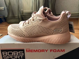Жіночі кросівки Skechers BOBS SQUAD 39 Чорний 32509 BBK фото від покупців 14