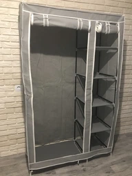 Портативна шафа-органайзер Supretto Home на 2 секції 103х42х176 см Синій (4507-0004) фото від покупців 3